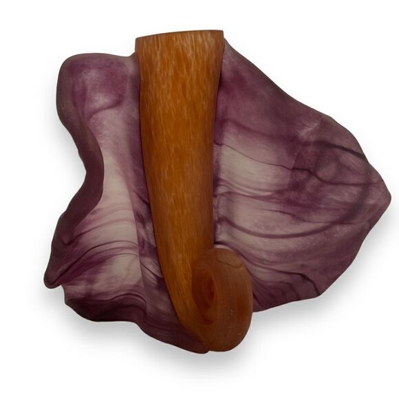 Susan Rankin Studio Art Glass Winged Vessel Bud Vase - Picture 1 of 5